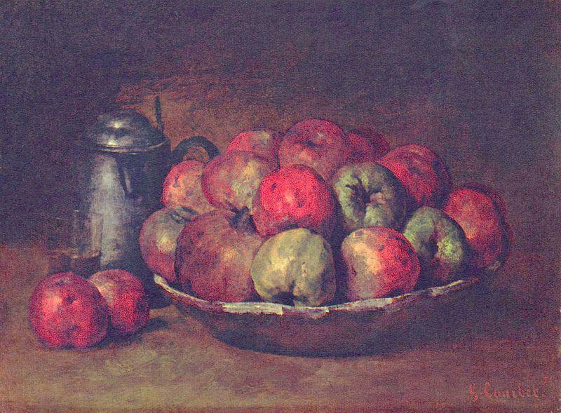 Gustave Courbet Still Life with Apples and a Pomegranate oil painting image